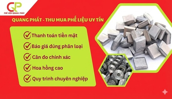 Quang Phát cung cấp dịch vụ thu mua phế liệu Nhơn Trạch Đồng Nai uy tín