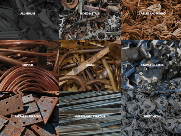 Phế liệu kim loại phổ biến mà Quang Phát thu mua